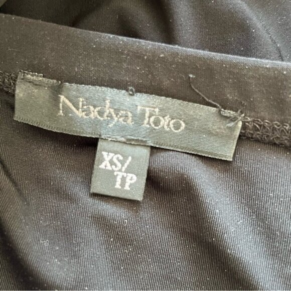 NADYA TOTO Y2K sequinned black tube Sz Xs - Picture 7 of 7